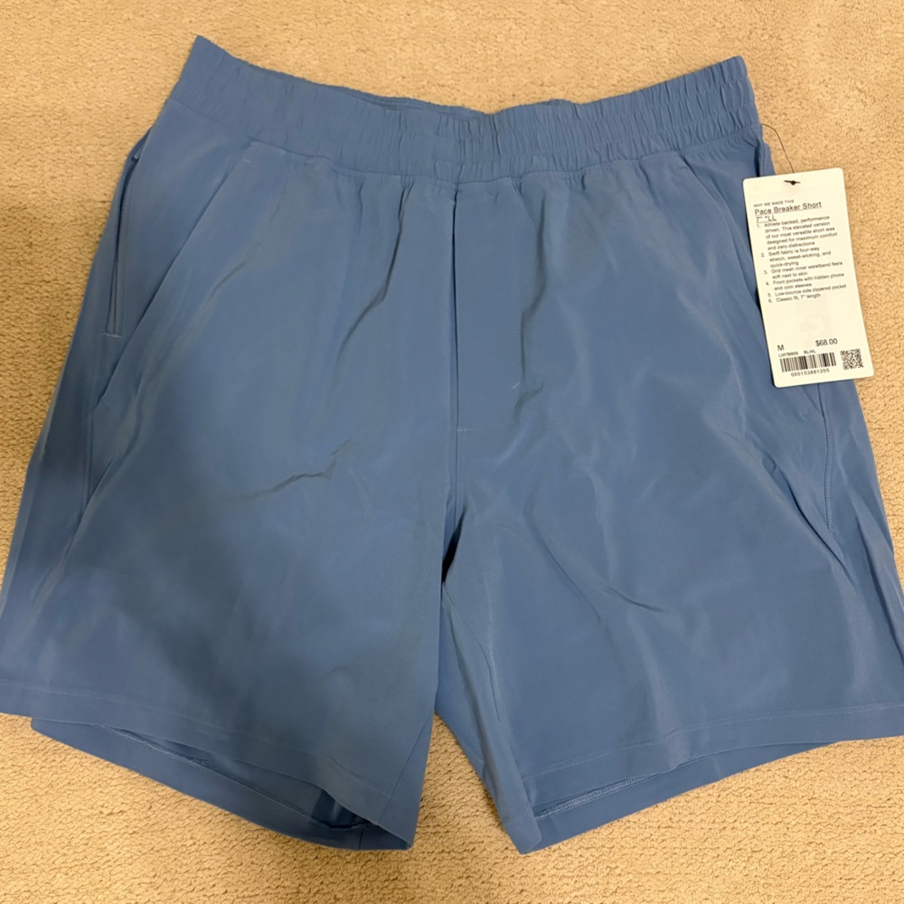 Men’s lululemon pace breaker shorts 7”